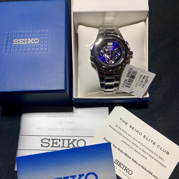 New Seiko Coutura Chronograph Marine Blue Dial - Picture 4 of 9